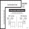 Sun Zero Sun Zero Bronn Industrial 3/4" Room Darkening Double Curtain Rod, 36-66", Matte Black SN47079E